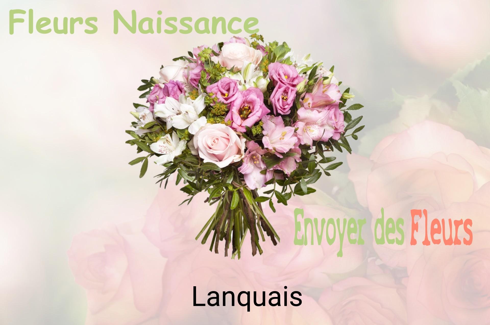 Bouquet de fleurs de naissance livré à Lanquais